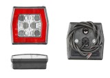 Lampa mers inapoi Universal, 12/24V 95x90x45mm , led, alb, omologare ECE,, Dreapta