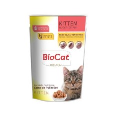 HRANA UMEDA PENTRU PISICI BIOCAT PLIC KITTEN PUI IN SOS 85G