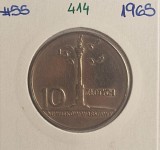 414 Poland Polonia, 10 Zlotys 700th Anniversary of Warsaw - Nike, Y#54