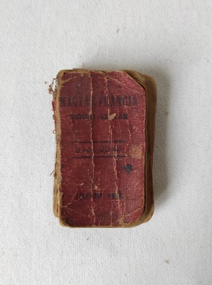 Vechi dicționar de buzunar maghiar-francez, perioada austro-ungara foto