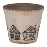 Cumpara ieftin Ghiveci flori ceramica multicolora Turta Dulce 8x7 cm