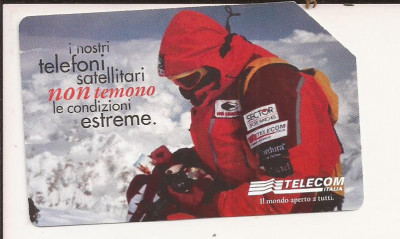 CT1-Cartela Telefonica -Telecom Italia -10000 Lire-Hans Kammerlander foto