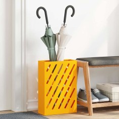 vidaXL Suport pentru umbrele galben muștar 28 x 12 x 41 cm Oțel