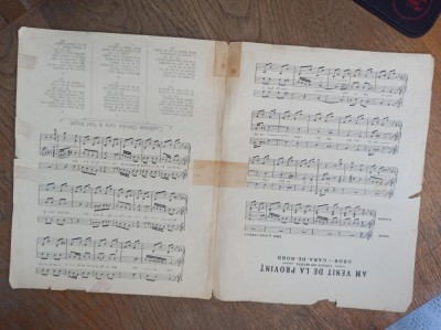 AM VENIT DE LA PROVINT, OBOR-GARA DE NORD * PARTITURA LITO, CCA 1915 foto
