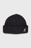 Kangol caciula culoarea gri, din tricot gros