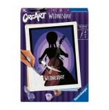 Cumpara ieftin Set pictura pe numere pentru copii Ravensburger CreArt - Wednesday