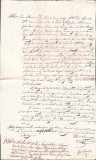 A3750N Contract de &icirc;mprumut florini renani cu zălogire de păm&acirc;nturi, 1848, T&acirc;rgu Lăpuș, limba maghiară, h&acirc;rtie cu filigran