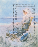 Nicolae Grigorescu - Femeie pe malul marii, colita MNH, nestampilata, 2003