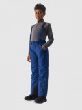 Pantaloni de schi cu bretele membrana 8000 pentru băieți - bleumarin, 4F Sportswear