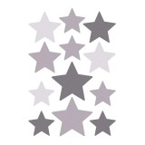 Buokids autocolant de perete stele gri