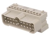 Conector HARTING HDC tată 16A 500V 20 pini PE inserturi contact