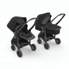 Carucior copii Greentom 2 In 1 100% Ecologic Negru foto