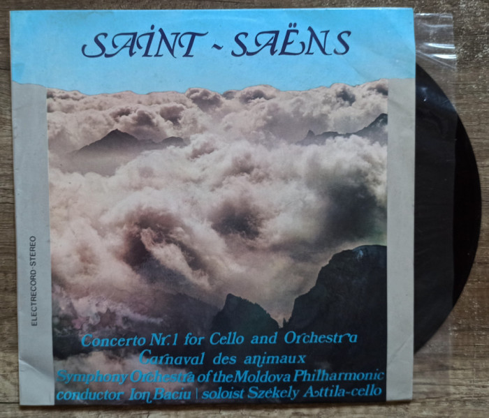 Saint-Saens, concerto nr. 1 for cello and orchestra// disc vinil