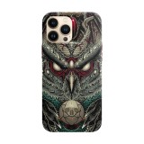 Husa compatibila cu Apple iPhone 14 model Curse of the Dead Owl, Silicon, TPU, Viceversa, Transparent, Carcasa