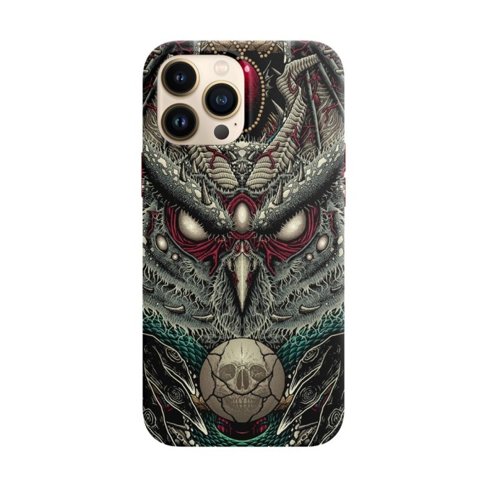 Husa compatibila cu Apple iPhone 14 Plus model Curse of the Dead Owl, Silicon, TPU, Viceversa