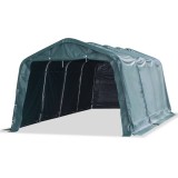 Cumpara ieftin Cort mobil pentru animale verde inchis 3,3x6,4m PVC 550g/m&sup2;