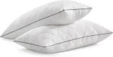 Cumpara ieftin Set de 2 perne vara iarna reversibila Songmics Alb 80x40x10 cm (Polyester 100%)