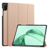 Husa tableta pentru honor pad x8a - microfibra, auto sleep/wake, protectie antisoc, rose gold