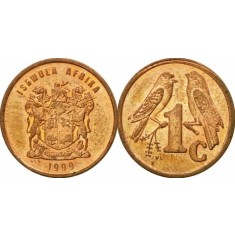Africa de Sud 1999 - 1 cent, circulata