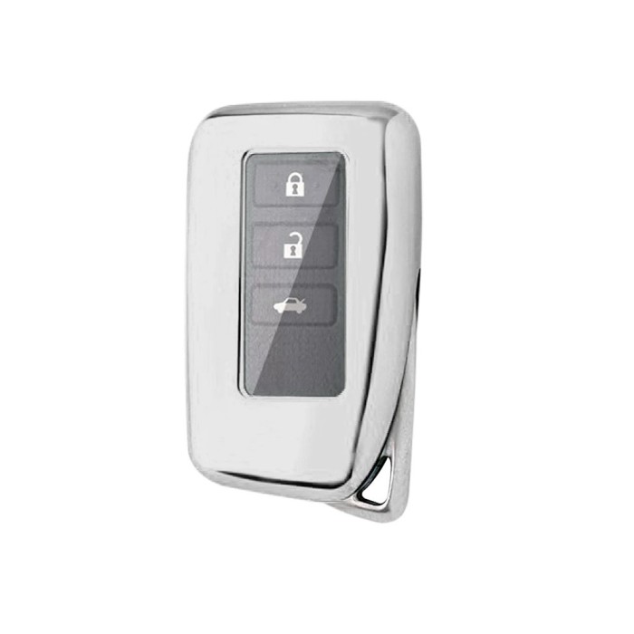HUSA CHEIE AUTO Smartkey LEXUS, Tpu, Silver, LX570/NX/RC200t/RC300/RCF/RX350/RX450h