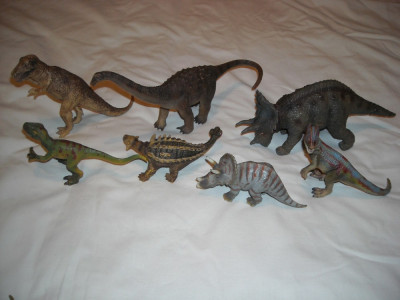 Schleich - 7 figurine dinozauri - lot 1 foto