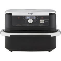Friteuza cu aer cald Ninja Flex Drawer AF500EU, capacitate mancare 2 kg, 2470 W, interval temperatura 40 - 240 &deg;C, doua zone de gatit, 7 programe, neg