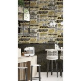 Noordwand Tapet &bdquo;Friends &amp; Coffee Marble Concrete&rdquo;, negru și maro