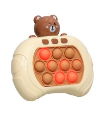 Jucarie senzoriala antistres pop it interactiv, model ursulet