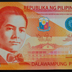 Bancnota exotica 20 PISO - FILIPINE, anul 2012 * Cod 926 = UNC