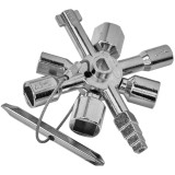 Cheie universala 10 in 1 tip cruce pentru atelier, lungime totala 95 mm, Kraft