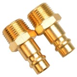 Cumpara ieftin Set conectori aer comprimat cu filet exterior AG Gude 41026, 3 8 , 2 bucati