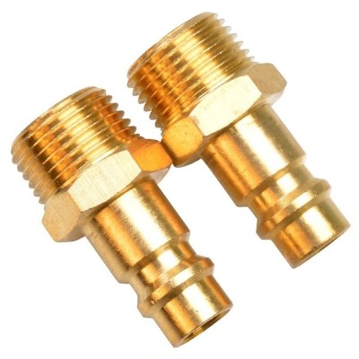 Set conectori aer comprimat cu filet exterior AG Gude 41026, 3 8 , 2 bucati foto