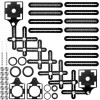 Instrument de masurat unghiuri sablonare gauri 17 elemente KRT4105, Oem
