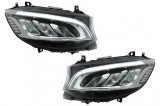 Faruri Full LED Mercedes Sprinter W907 Halogen (2019-2023) Negru Performance AutoTuning