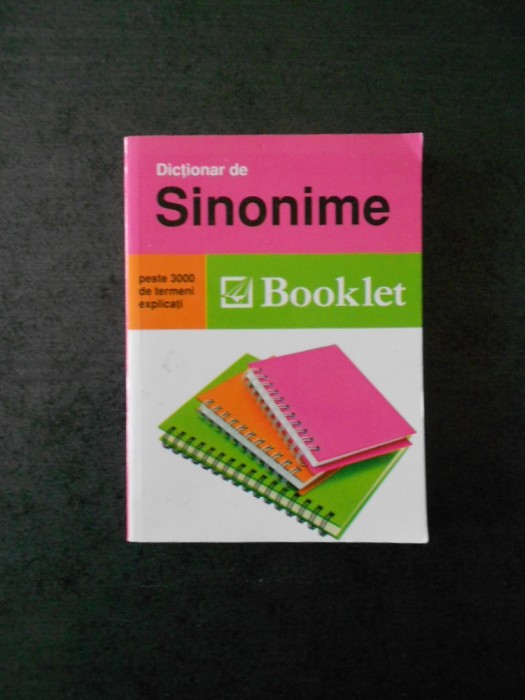 ANDREEA BULIGA - DICTIONAR DE SINONIME. BOOKLET