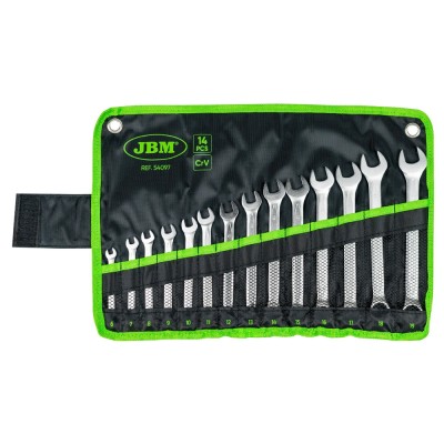 Set De 14 Chei Combinate - Finisaj Crom Jbm foto