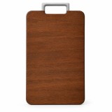 Tocator din lemn maro 36x24x2.3 cm cu maner si picioare antiderapante