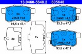 ATE 13.0460-5648.2 set placute frana,frana disc