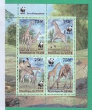 WWF NIGER 2013-GIRAFE,Serie de 4 timbre nestampilate MNH, Nestampilat