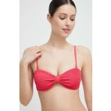Abercrombie &amp; Fitch sutien de baie culoarea roz, cupa usor rigidizata