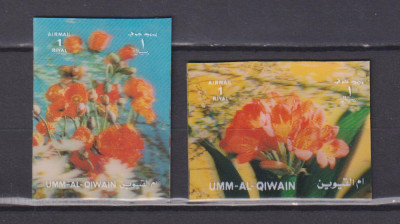 UMM AL QIWAIN FLORA 1972 MI. 3D MNH foto