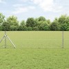 &Icirc;ngrădire cu st&acirc;lpi Argintiu 0.6 x 10 m otel acoperit cu PVC