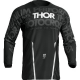 MBS Tricou motocross/enduro Thor Pulse Mono, negru/alb, 2XL, Cod Produs: 29107101PE
