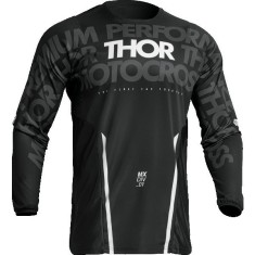 MBS Tricou motocross/enduro Thor Pulse Mono, negru/alb, L, Cod Produs: 29107099PE foto