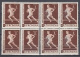 1958/59 LP 466 LP 479 SPARTACHIADA SI JOCURILE BALCANICE SUPRATIPAR BLOCURI MNH
