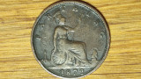 Marea Britanie - moneda de colectie - 1 farthing 1872 - Victoria - superba !, Europa