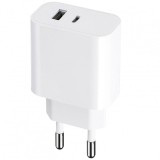Incarcator Retea MaXlife MXTC-06, 20W, 3A, 1 x USB-A - 1 x USB-C, Alb
