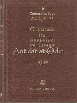 Culegere De Abrevieri In Limba Engleza - Constantin Popa, Andrei Bantas