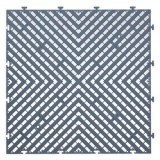Placă Podea de Exterior Plastic Gri Perforată 40x40cm, CMCLASS