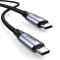 Cablu Date si Incarcare USB-C - USB-C UGREEN US355, 100W, 1m, Negru